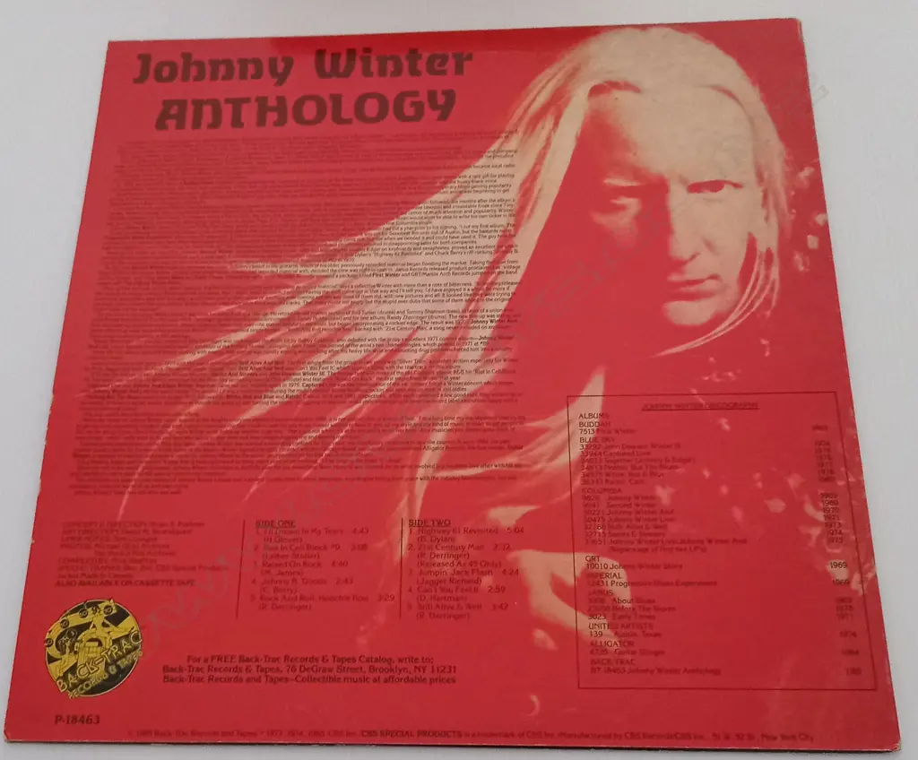 Johnny Winter, Anthology Image 1++